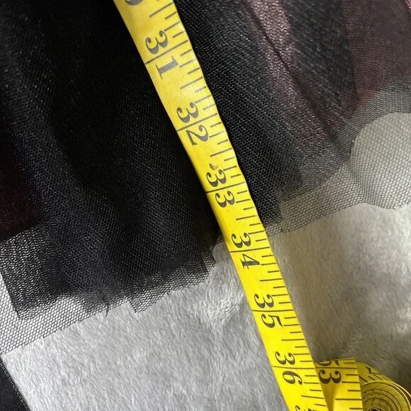 Betsy & Adam Dress Size 4 Purple Black Mesh Fairy Halter‎ Y2K Whimsigoth Event - Picture 14 of 16